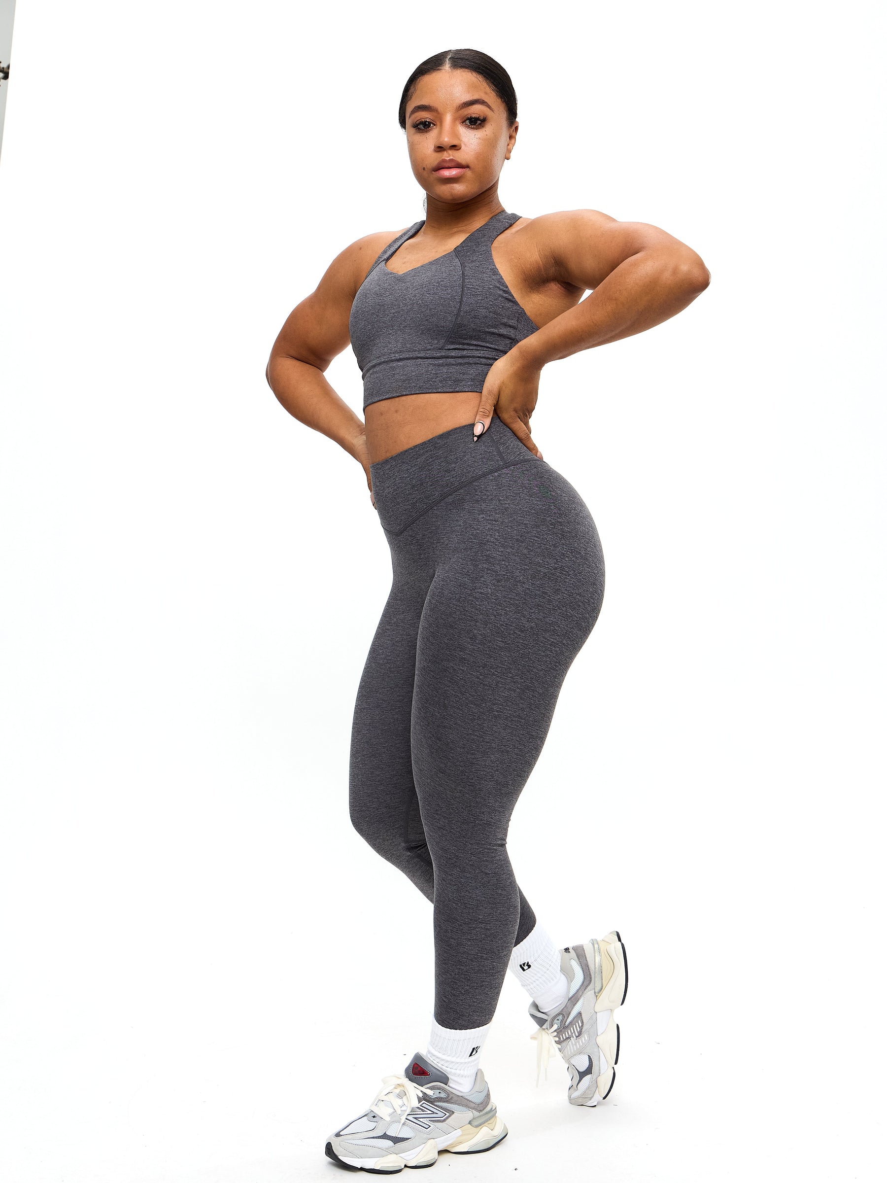 Dream Heathered Legging 26" - Heather Charcoal