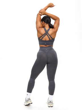 Dream Heathered Legging 26" - Heather Charcoal