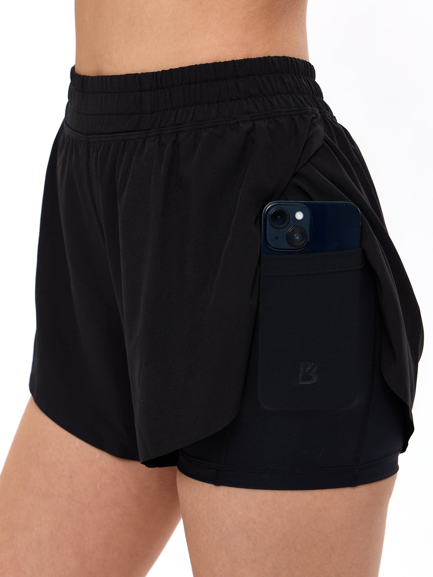 Flirty Flo Short Boyshort - Onyx Black