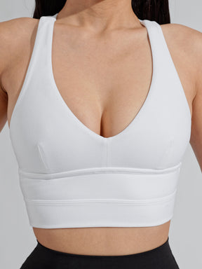 Alpha Sports Bra - White