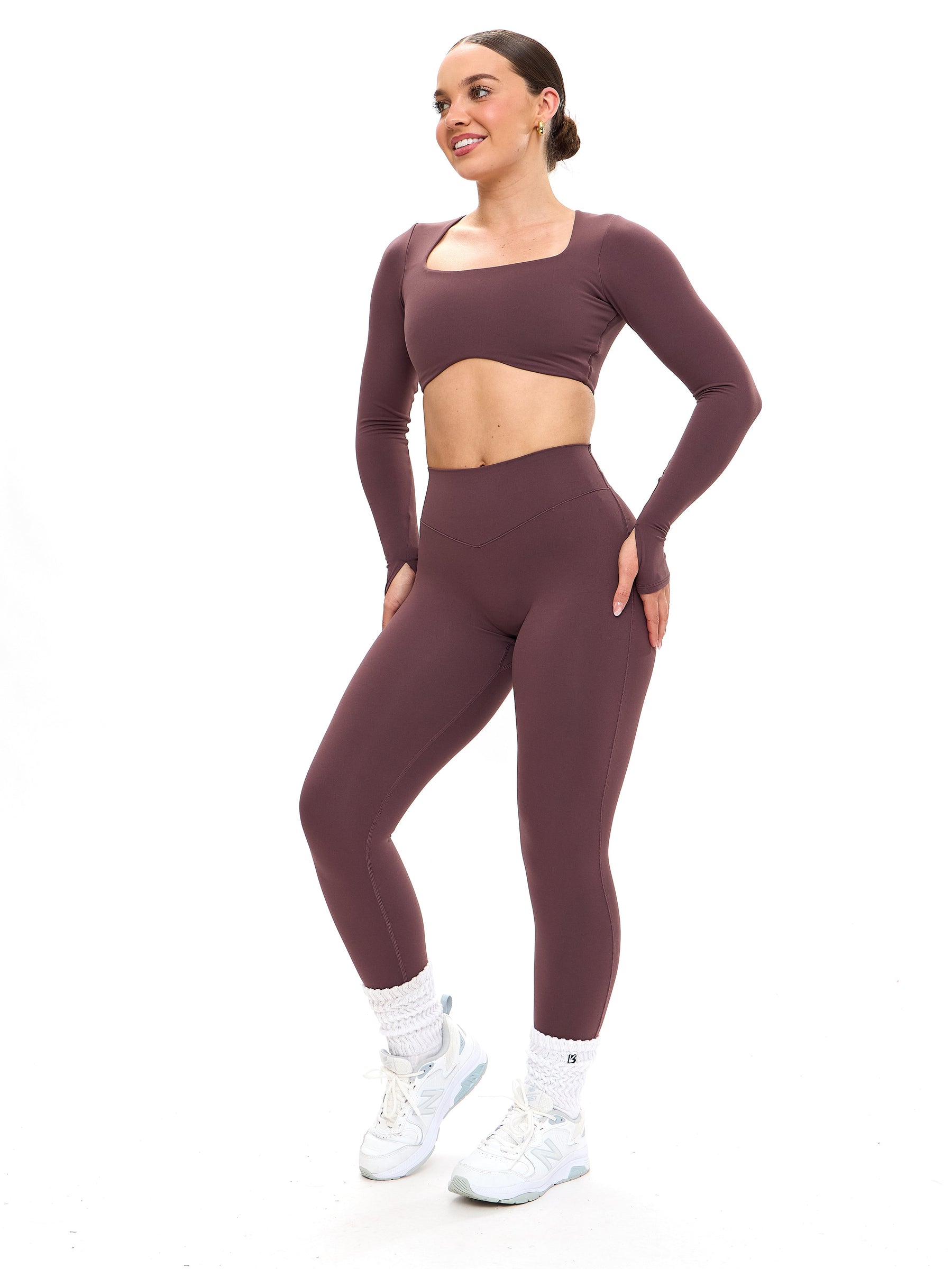 Aggressive Scrunch Legging - Smoked Cherry