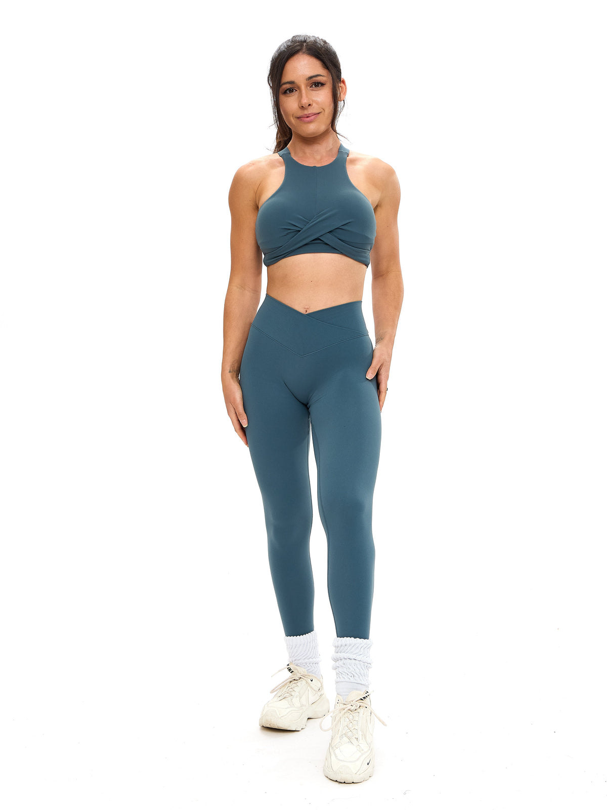 Candy Crew Sports Bra - Enchanted Teal