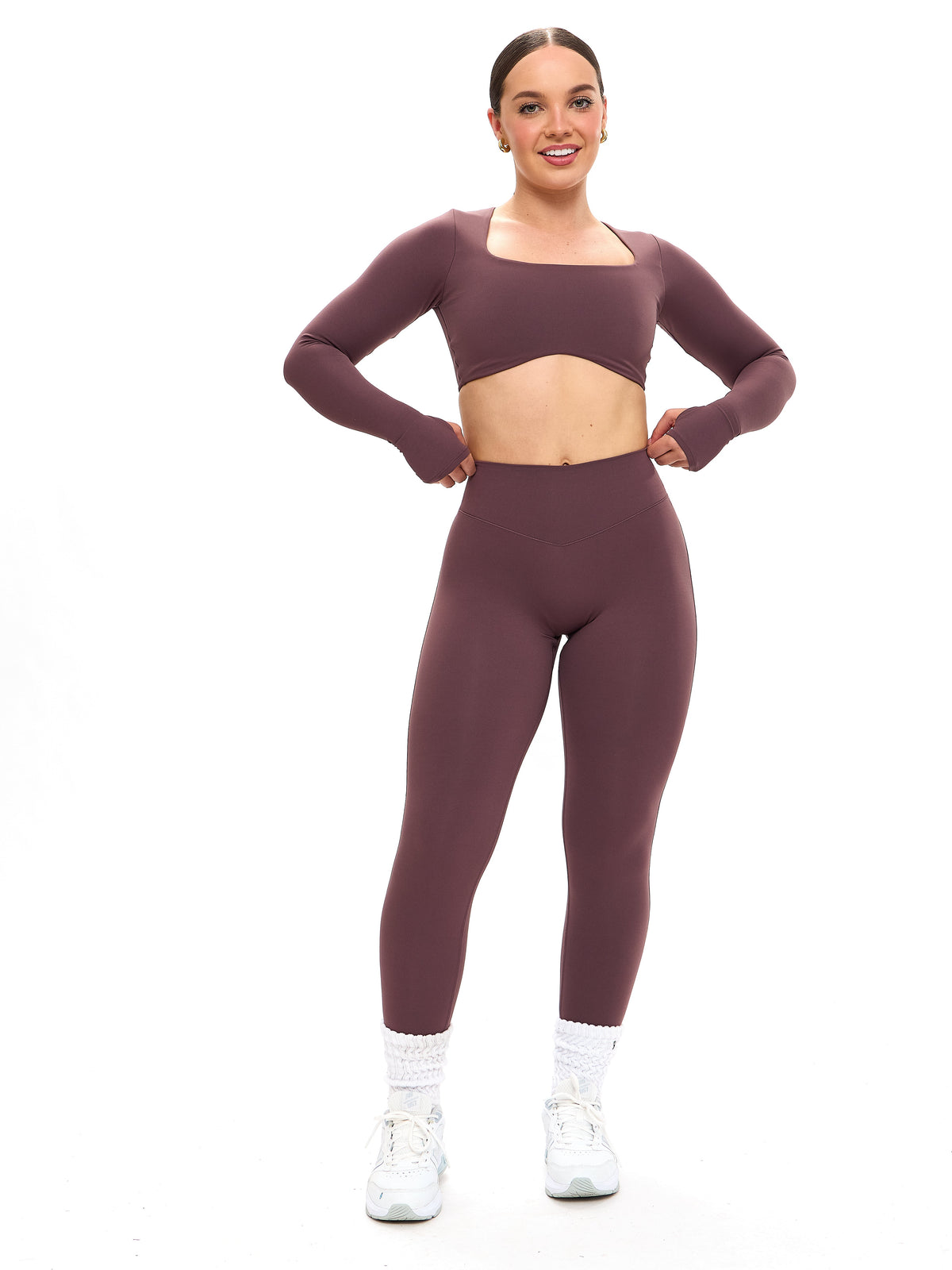 Aggressive Scrunch Legging - Smoked Cherry