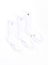 3 Pack Scrunch Socks - Multi White