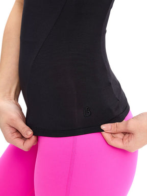 Halo Hip Tee - Onyx Black