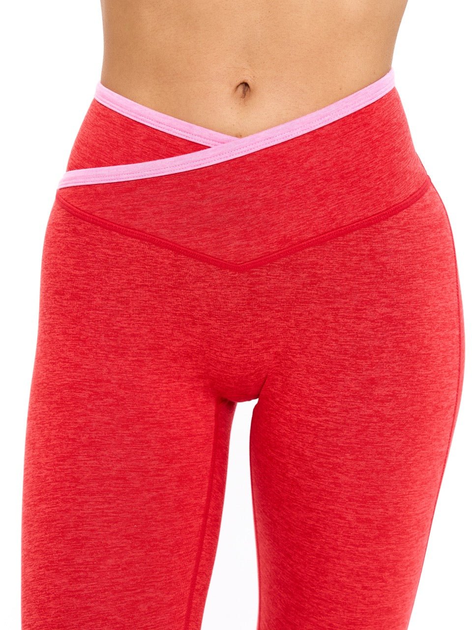 Legging Dream Contraste Mescla - Vermelho Salsa