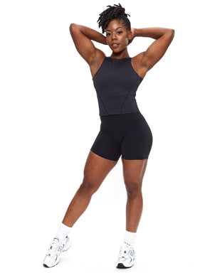 Dream Heather Tank - Onyx Black Heather