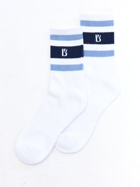 3 Pack Half Crew Stripe Sock - Story Stripe