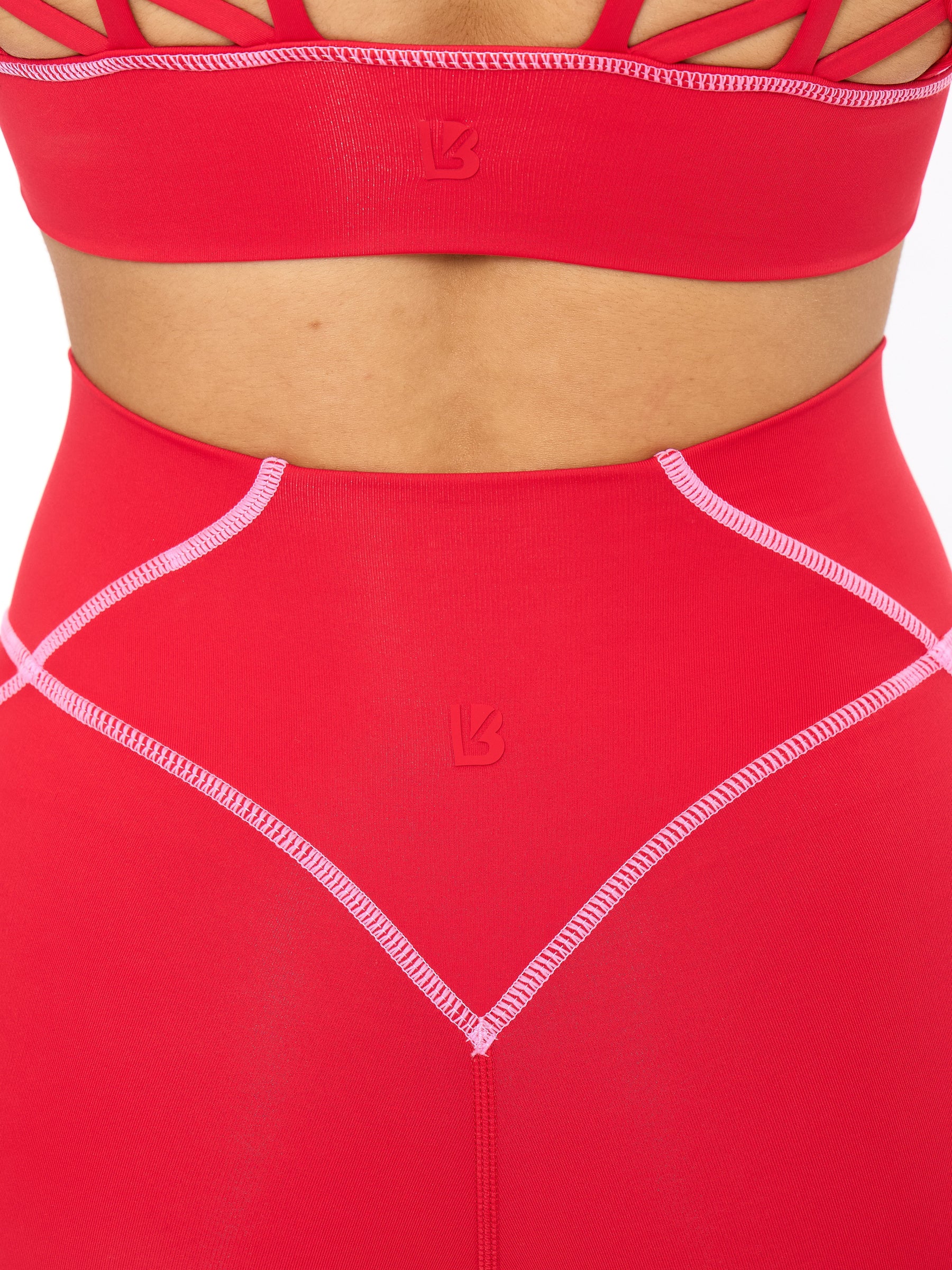 Legging Airbrush Ampulheta - Vermelho Salsa