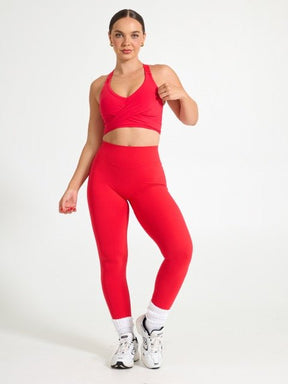 Aggressive Scrunch Legging - Salsa Red