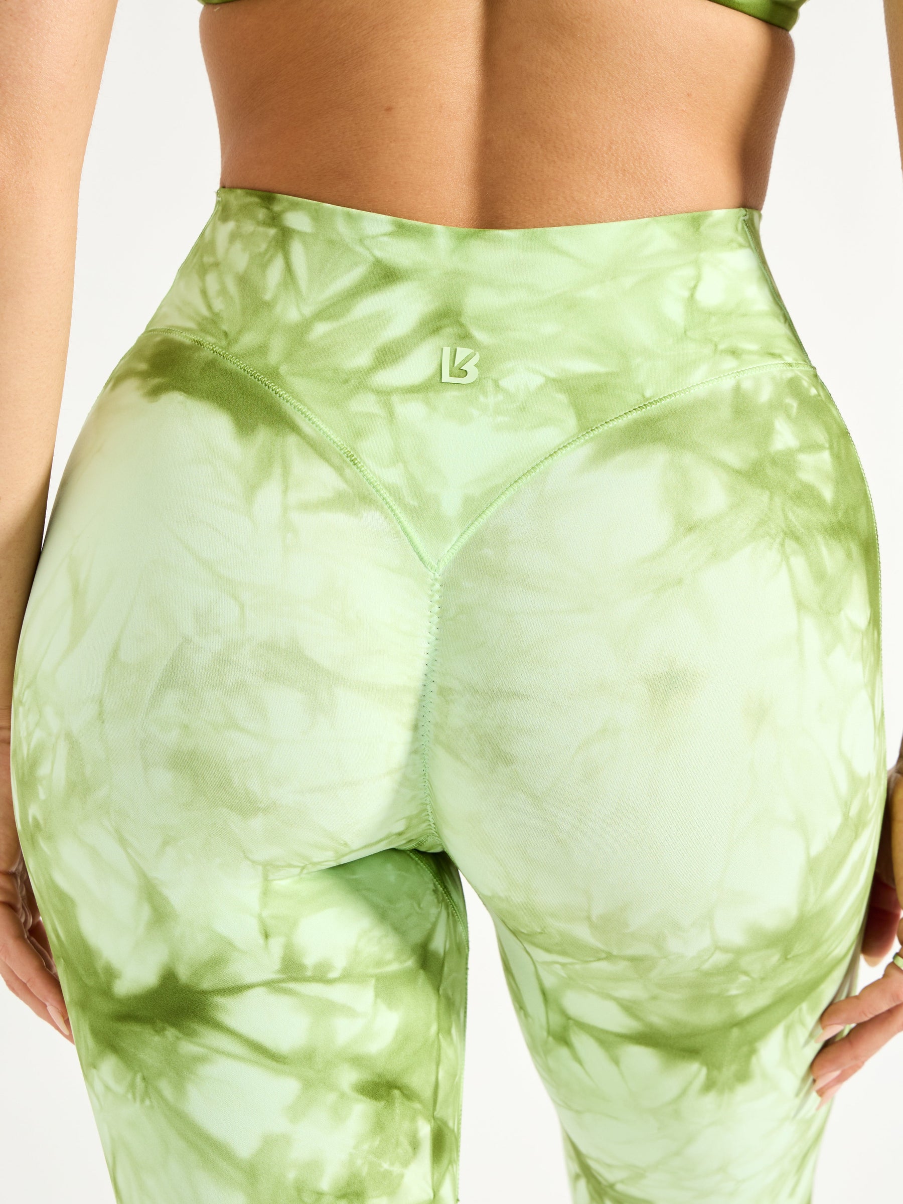 Aggressive Scrunch Legging - Honeydew Tie Dye