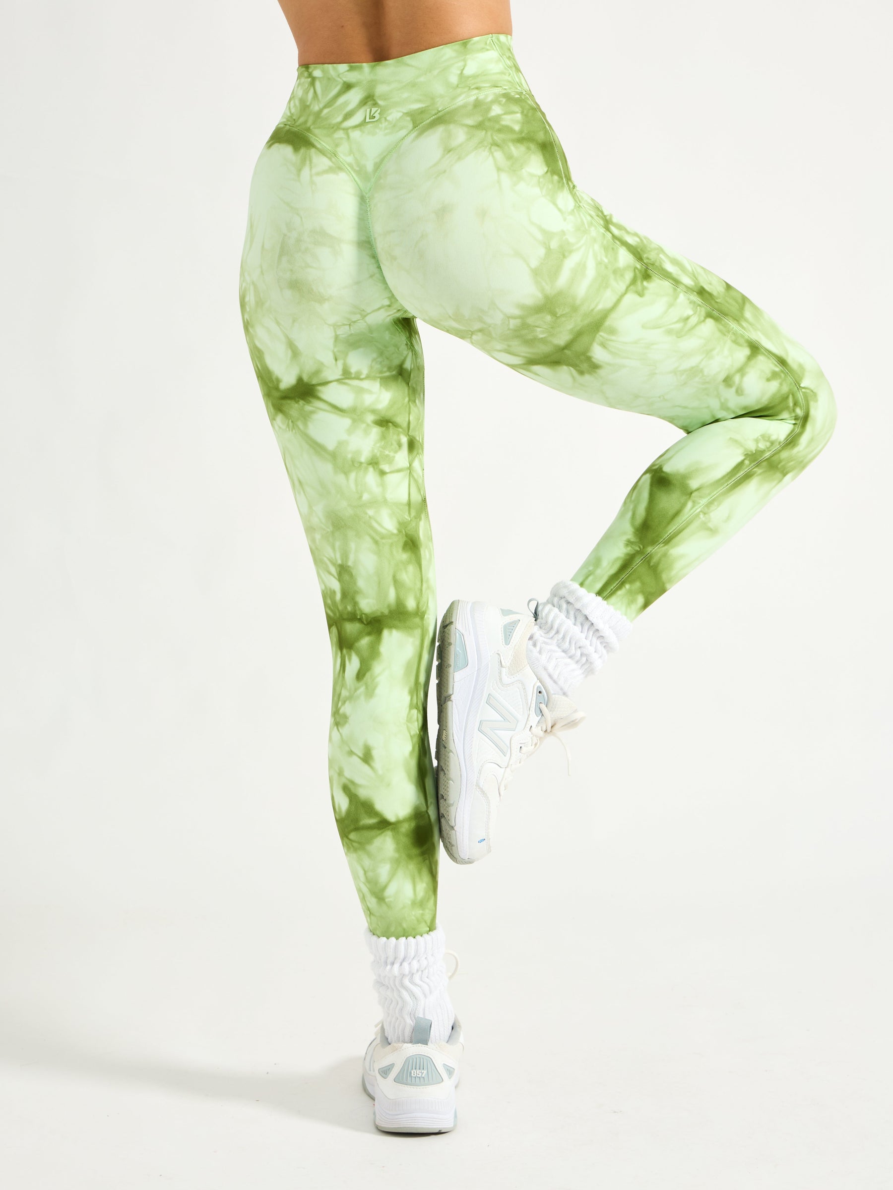 Aggressive Scrunch Legging - Honeydew Tie Dye