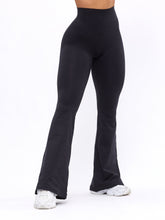 Legging Dream Flare Mesclada - Preto Ônix