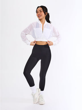 Exposed Mesh Jacket - White