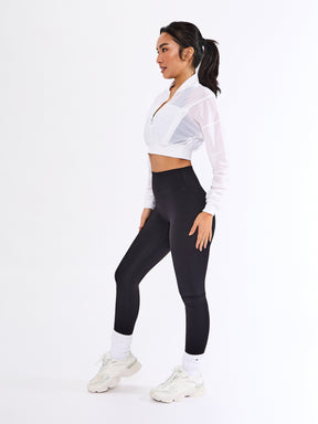 Exposed Mesh Jacket - White