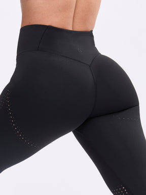 Legging Airbrush Corte a Laser - Preto Ônix