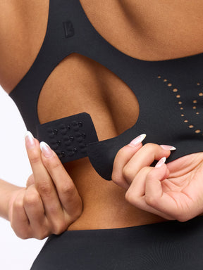 Airbrush Laser BTC Sports Bra - Onyx Black