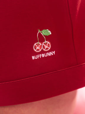 Pajama Shorts Set - Red