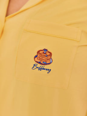 Pajama Shorts Set - Yellow