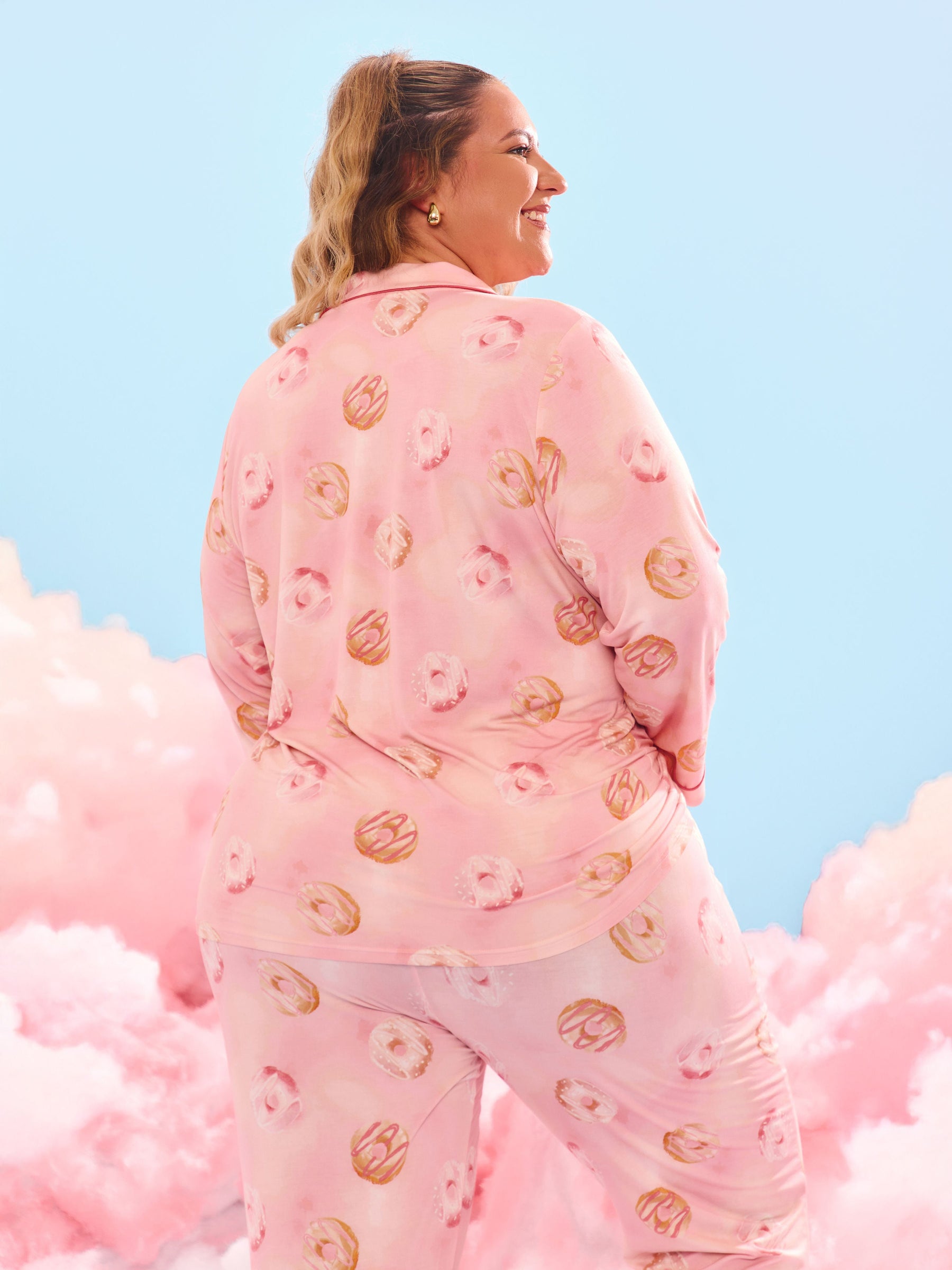 Pajama Pants Set - Donut Print