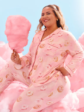 Pajama Pants Set - Donut Print