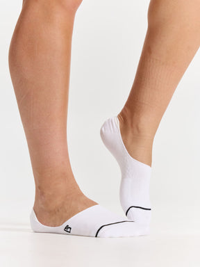 3 Pack No Show Socks - White