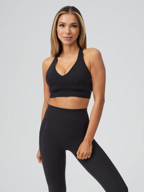 Alpha Sports Bra - Onyx Black