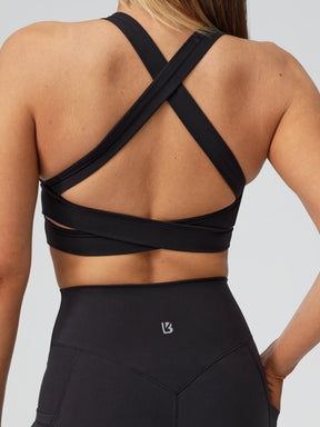 Alpha Sports Bra - Onyx Black