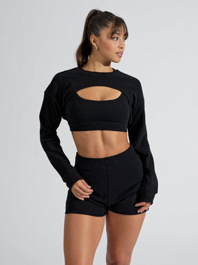Cloud Bolero Shrug - Onyx Black