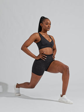 BBL Seamless Reversible Sports Bra - Charcoal