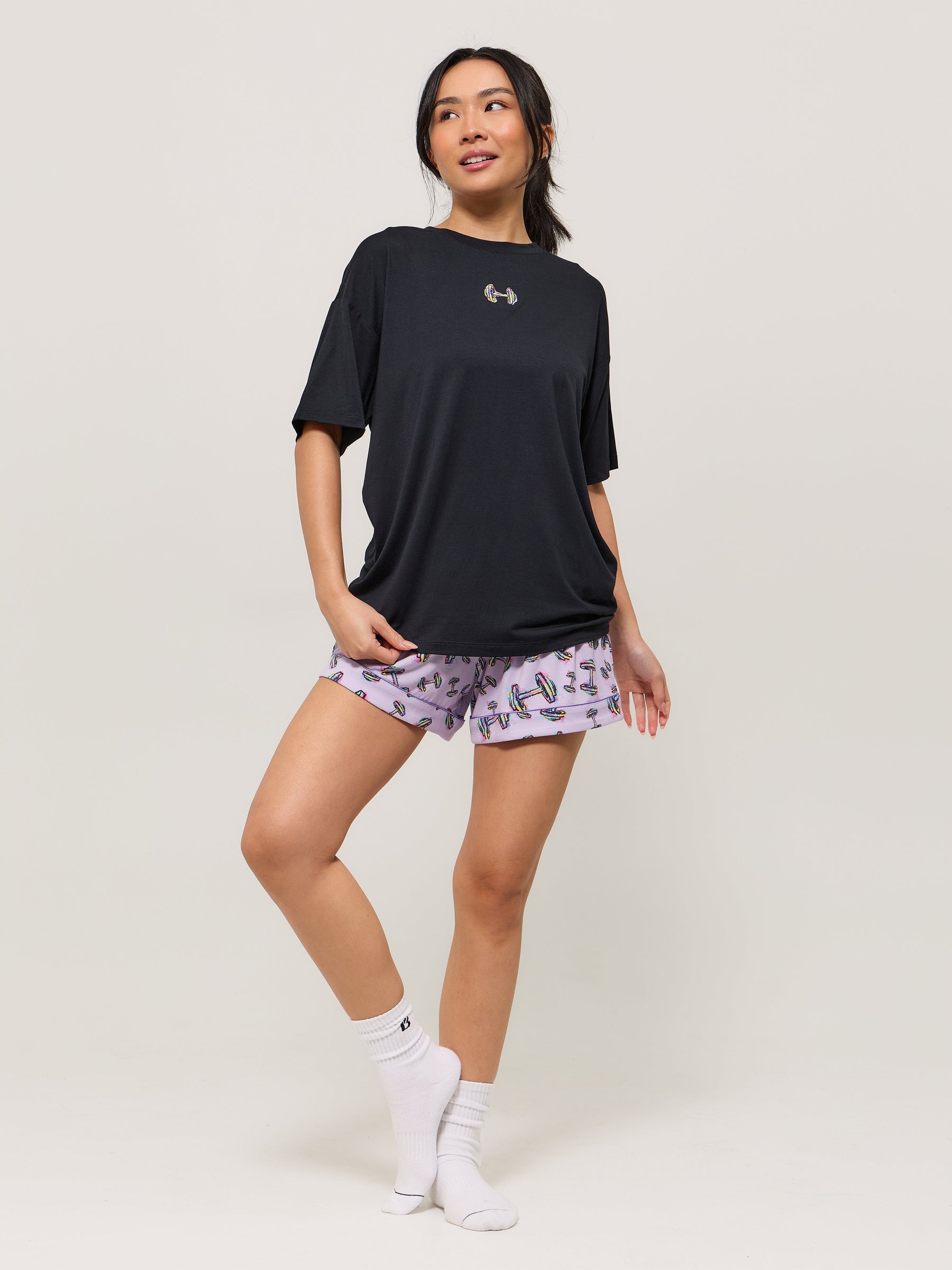 Pajama Tee Shirt - Black