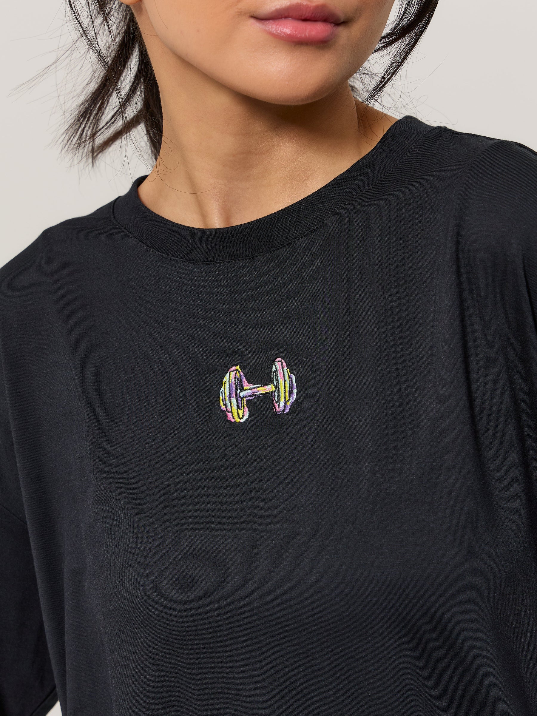 Pajama Tee Shirt - Black