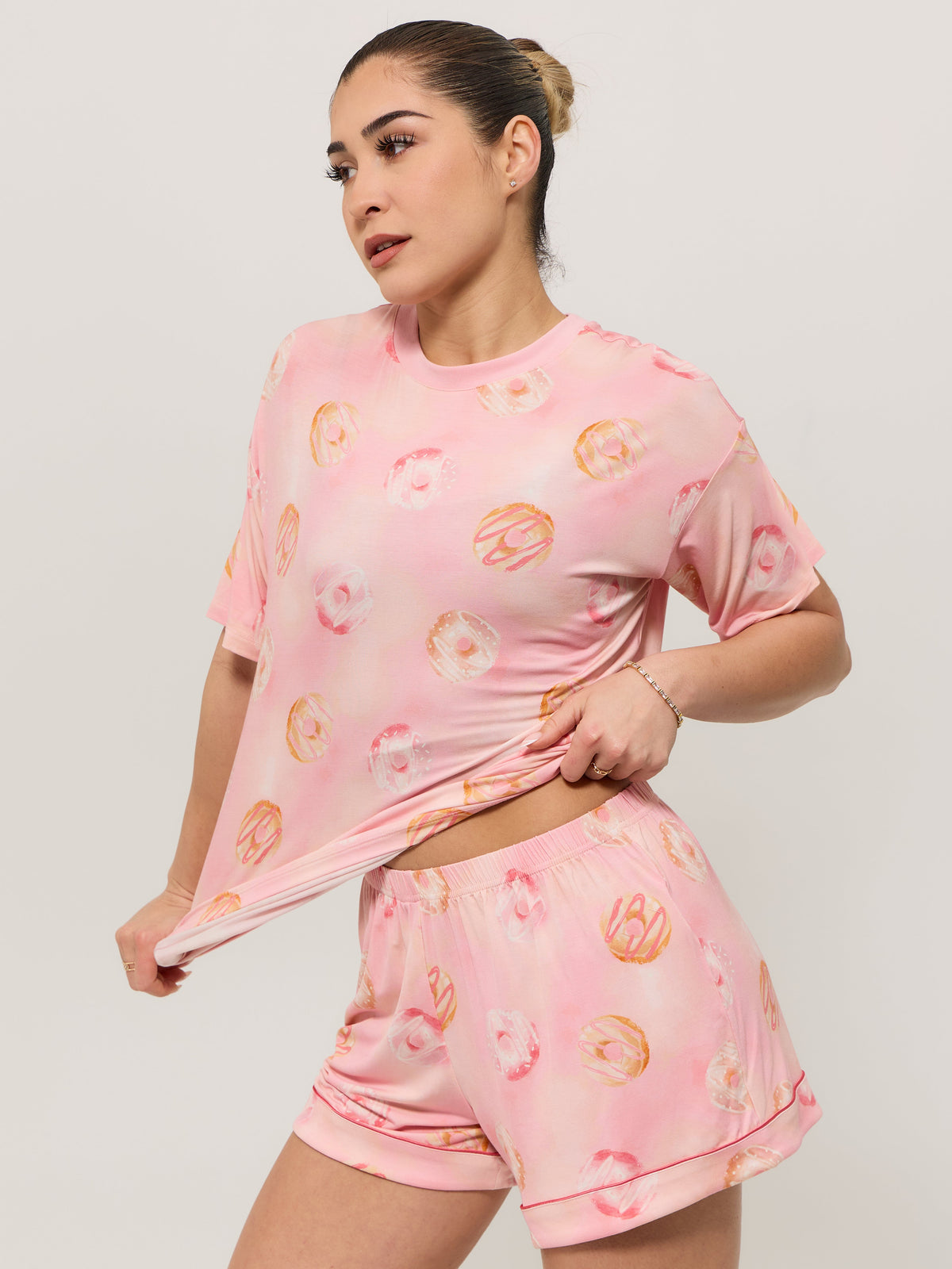 Pajama Tee Shirt - Donut Print