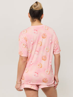 Pajama Tee Shirt - Donut Print