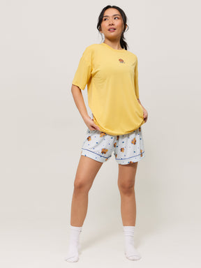 Pajama Tee Shirt - Yellow