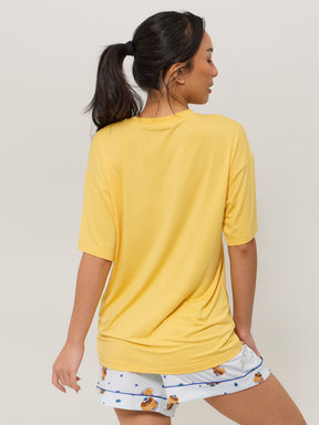 Pajama Tee Shirt - Yellow