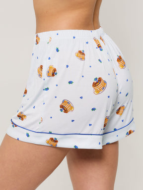 Pajama Shorts Set - Pancake Print