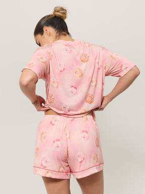 Pajama Tee Shirt - Donut Print